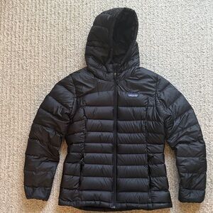 Patagonia Women's Mid-Length Black Puffer Jacket